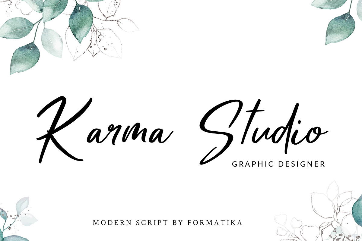 Mellany Modern Script Font preview 6