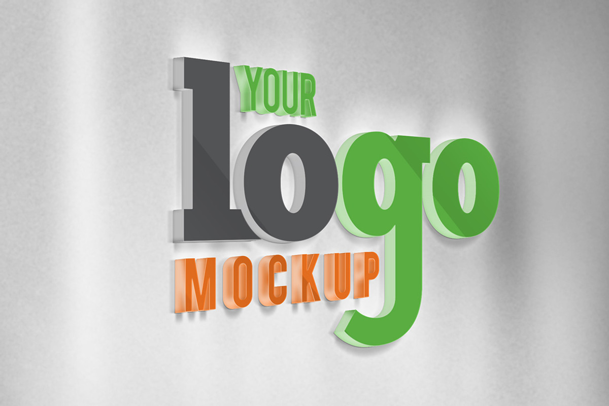 3D Logo Mockups, a Product Mockup by kampkode (Photo 4 of 5)