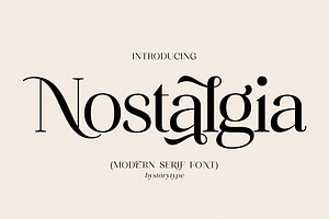 Nostalgia Modern Serif Font