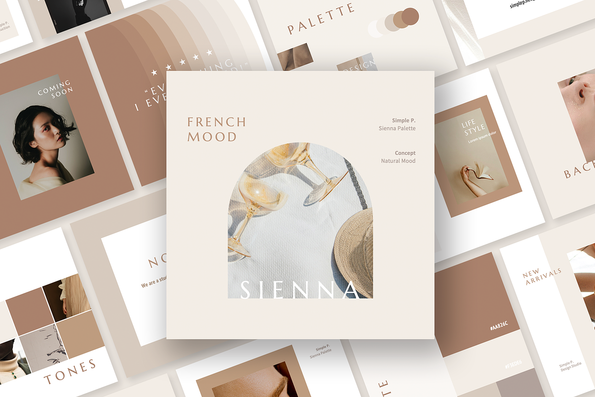 Sienna Palette Pack, a Social Media Template by Simple P. (Photo 1 of 11)