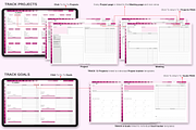 Customizable Pink Rose Digital Plann, a Templates & Theme by Plamarplanners (Thumbnail 5 of 8)