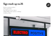 50 sign facade signboard logo mock, a Product Mockup by PrintPixel (Thumbnail 37 of 53)