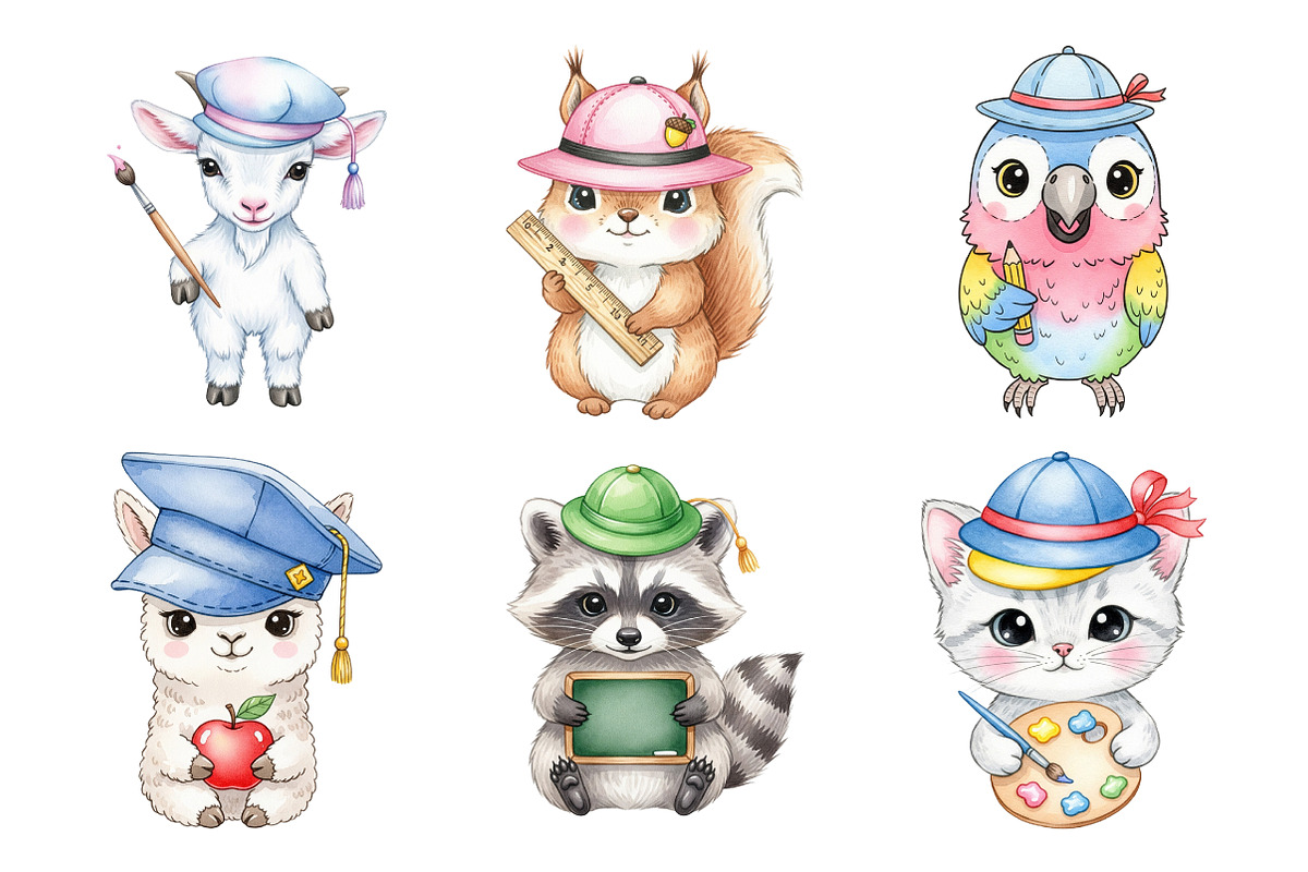 Back to School Clipart PNG, an Illustration by Daily.Designs (Photo 3 of 5)