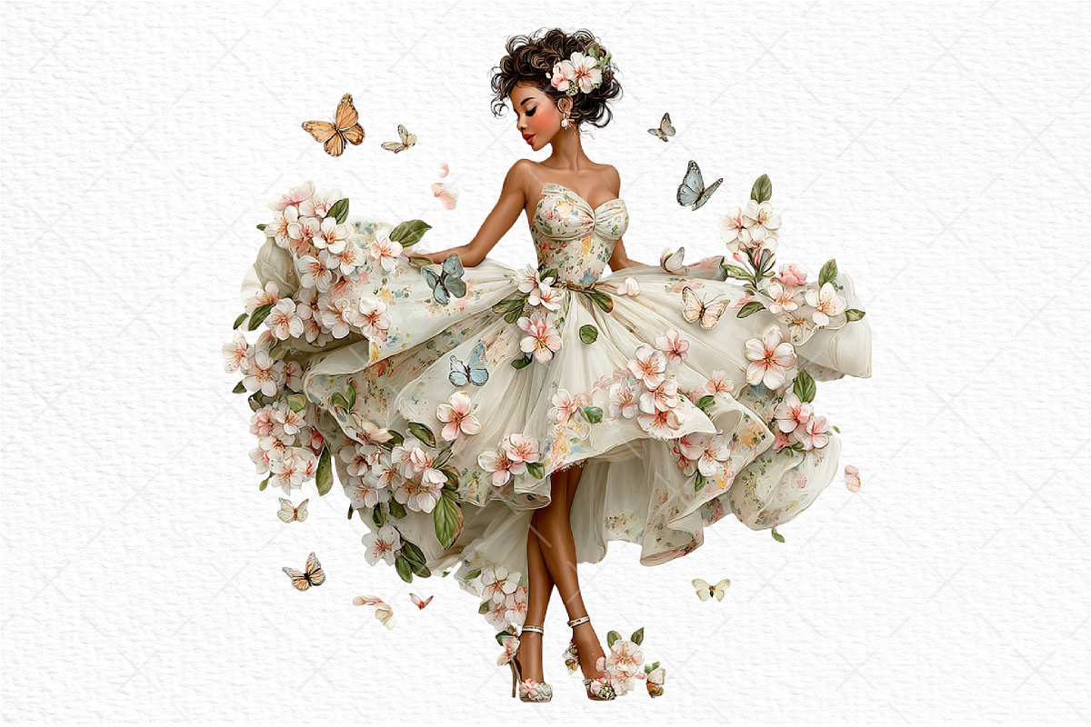 Whimsical Spring Fairy Clipart Png, an Illustration by Craft Nest (Photo 11 of 11)