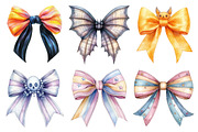 Halloween Coquette Bow Clipart, an Illustration by Daily.Designs (Thumbnail 5 of 5)