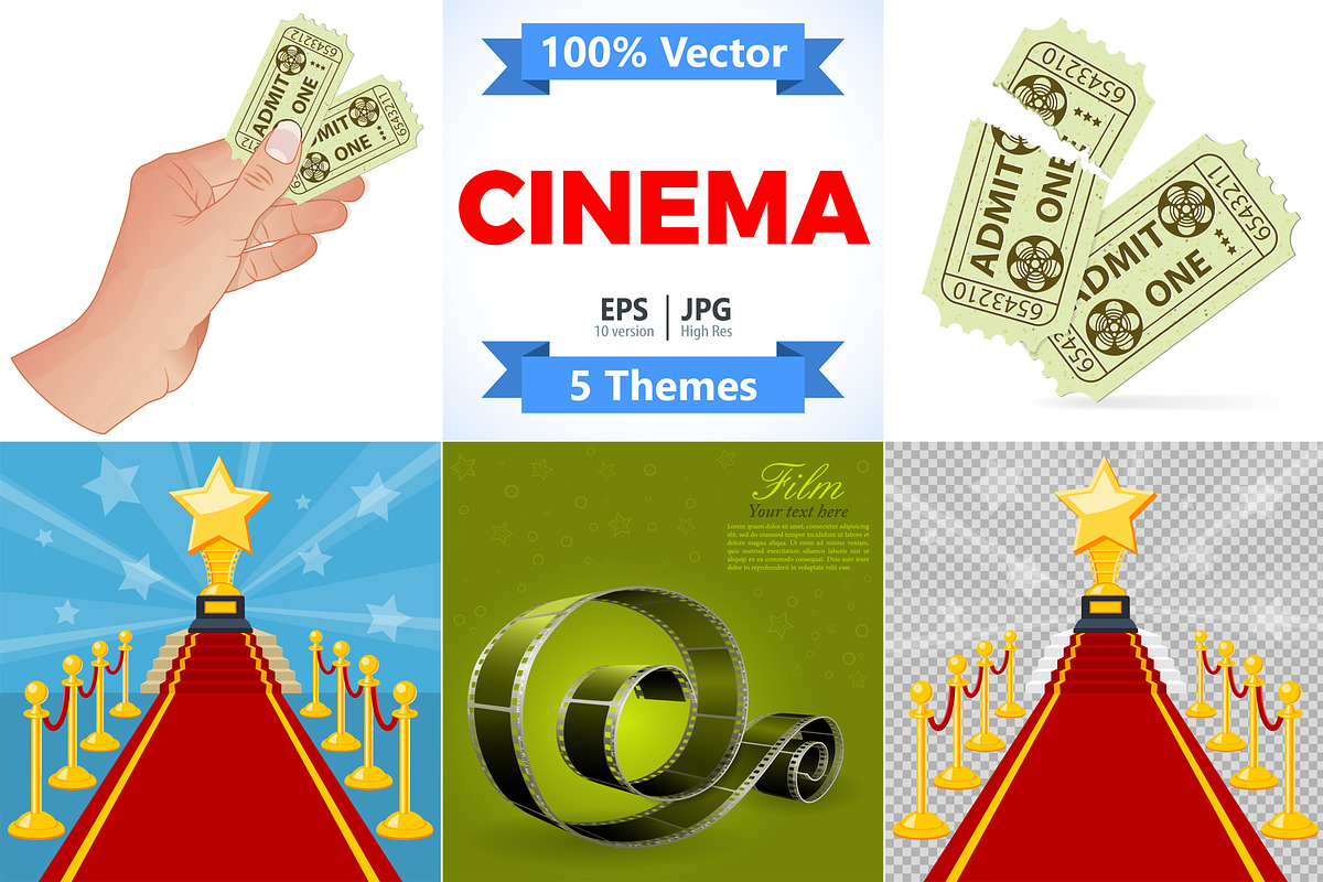 Cinema and Movie Themes, a Work Illustration by TAlex (Photo 1 of 6)