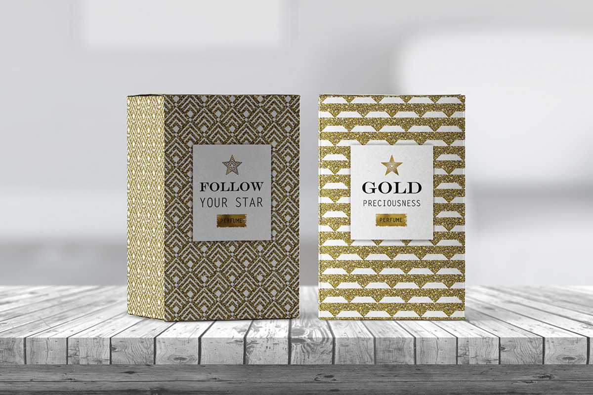 Gold Glitter Patterns, a Pattern Graphic by Amovitania (Photo 2 of 9)