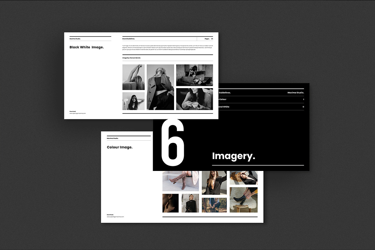 Maxima | Brand Guidelines Template, a Presentation Template by Occy Design (Photo 7 of 9)
