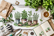 Spring Garden Clipart Mega Bundle 1, an Object Illustration by Daffodil Dream Studio (Thumbnail 3 of 3)