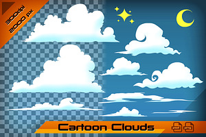 Cartoon Clouds Pack