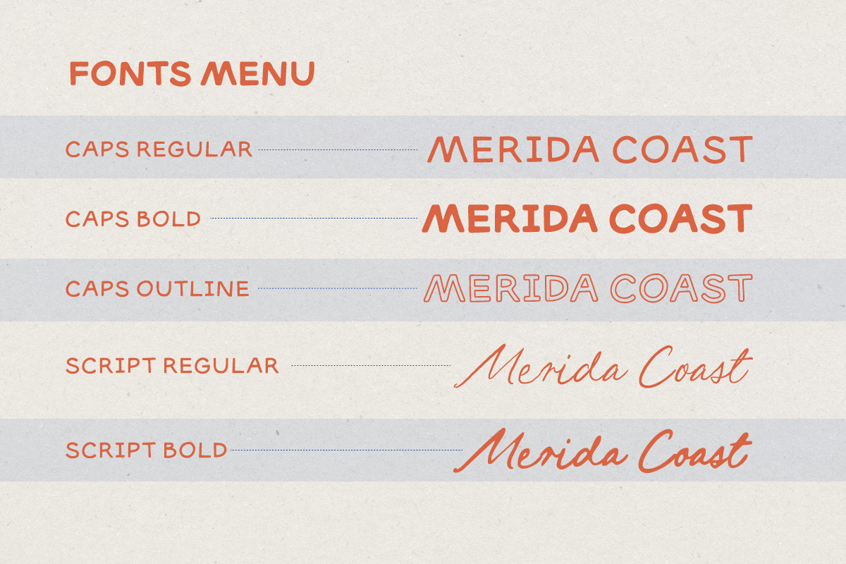 Merida Coast Font Collection, a Script Font by Letterhend Studio (Photo 4 of 10)