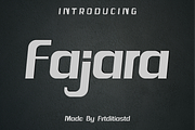 Fajara font, a Sans Serif Font by artditiastd (Thumbnail 1 of 3)
