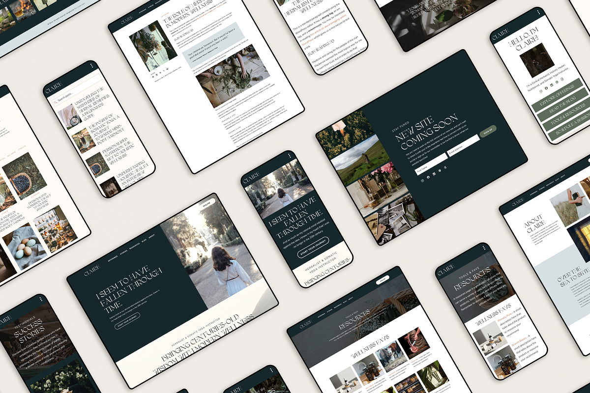 Claire - Showit Website Template, a Landing Page Template by The Lovely Geek (Photo 3 of 4)