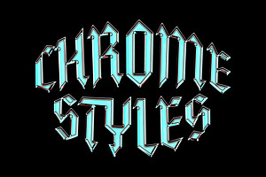 Galactic Chrome Text Styles