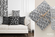 Chic Monochrome Pattern Sets, a Pattern Graphic by Vibrand Studio (Thumbnail 4 of 12)