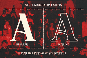 Night Georgia - Horror Font