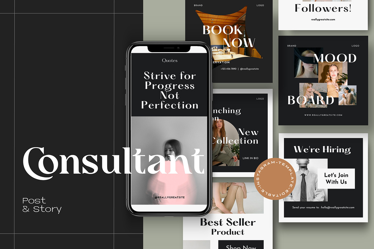 Sale! Consultant-Canva Social Media, a Social Media Template by Dirtytemp Studio (Photo 1 of 14)