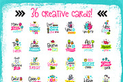36 Funny Lettering Cards Collection!, a Card Template by Velliniki (Thumbnail 3 of 5)