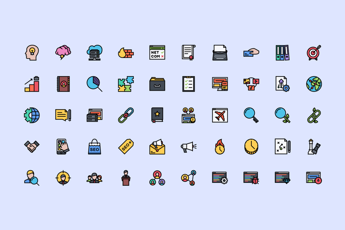 The Business & SEO Icons 100 preview 2