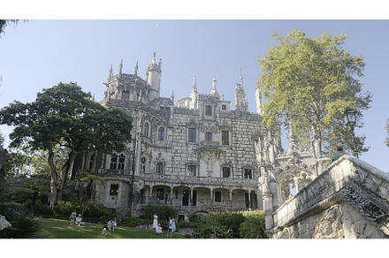 A huge white palace. Action. A, an Architecture Photo by Media Whale Stock