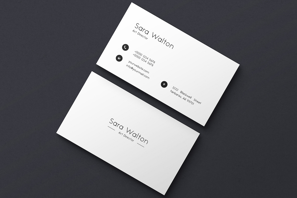Simple Business Card Template, a Business Card Template by Saman Osama (Photo 1 of 4)