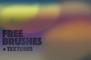 Retro Gradient Free Textures & Brush