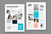 Professional Marketing Newsletter, a Stationery Template by MightyDesign (Thumbnail 1 of 6)