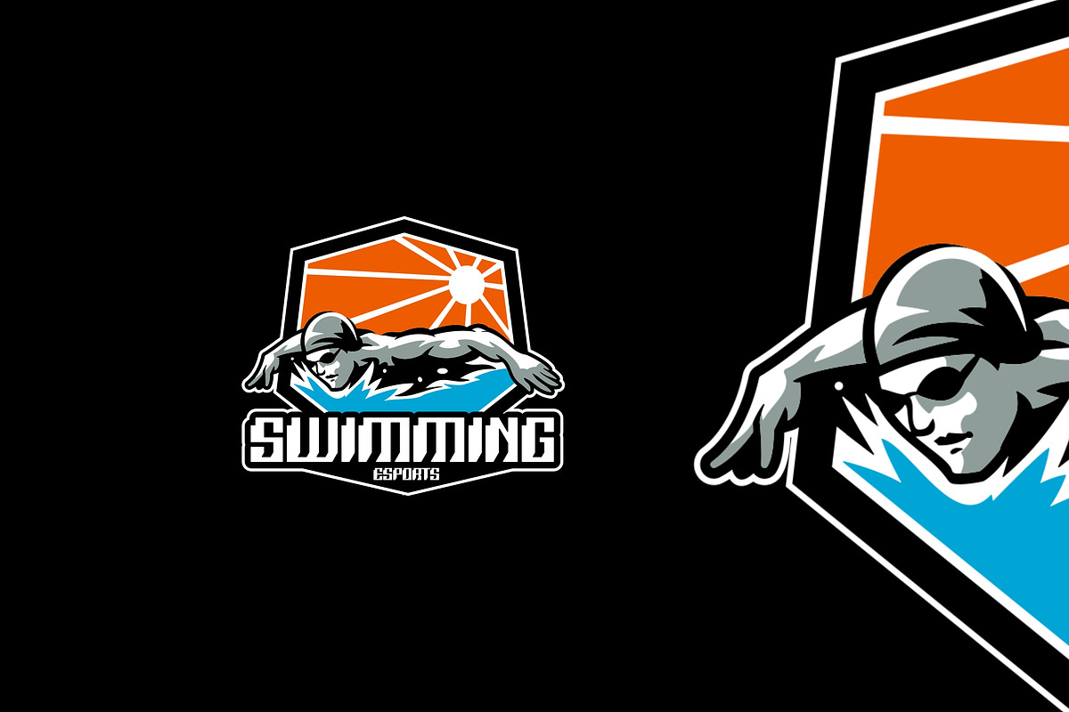 Swimming Sport Logo Design., a Branding & Logo Template by VectorCraft