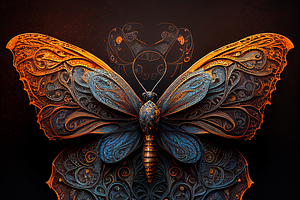 SET Of 30 Ornate Butterflies