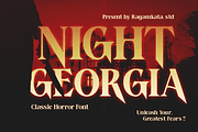Night Georgia - Horror Font, a Serif Font by RagamKata (Thumbnail 1 of 12)