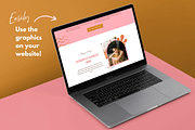 Boho logo design, Canva Branding Kit, a Branding & Logo Template by Kurly Creative (Thumbnail 8 of 12)