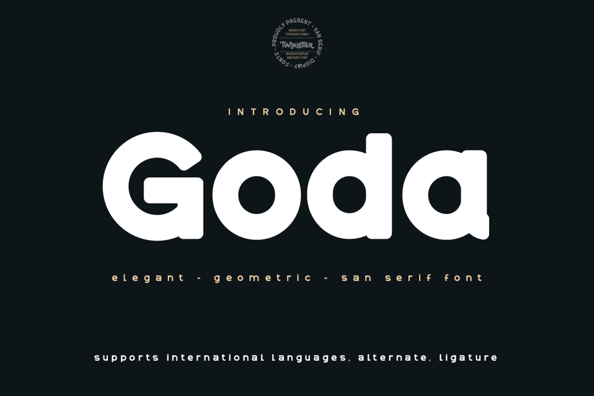 Goda, a Sans Serif Font by twinstd (Photo 1 of 11)