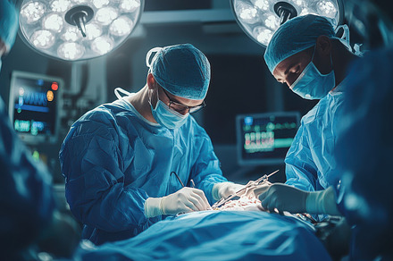 Surgeons perform a complex operation, a Background Photo by Pixeness