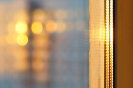 Golden window at sunset time bokeh backdrop, an Abstract Photo by RETROWAVE '88