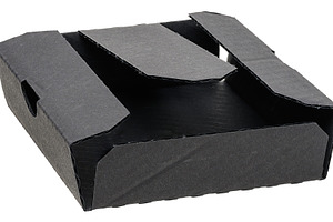 A black cardboard insert for a box, designed to secure the produ, an Industrial Photo by ndanko