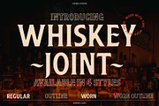 Whiskey Joint // Vintage Font, a Font by Vicarel Studios (Thumbnail 1 of 13)