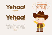 Yehaa! Layered Font, a Font by khurasan (Thumbnail 5 of 7)