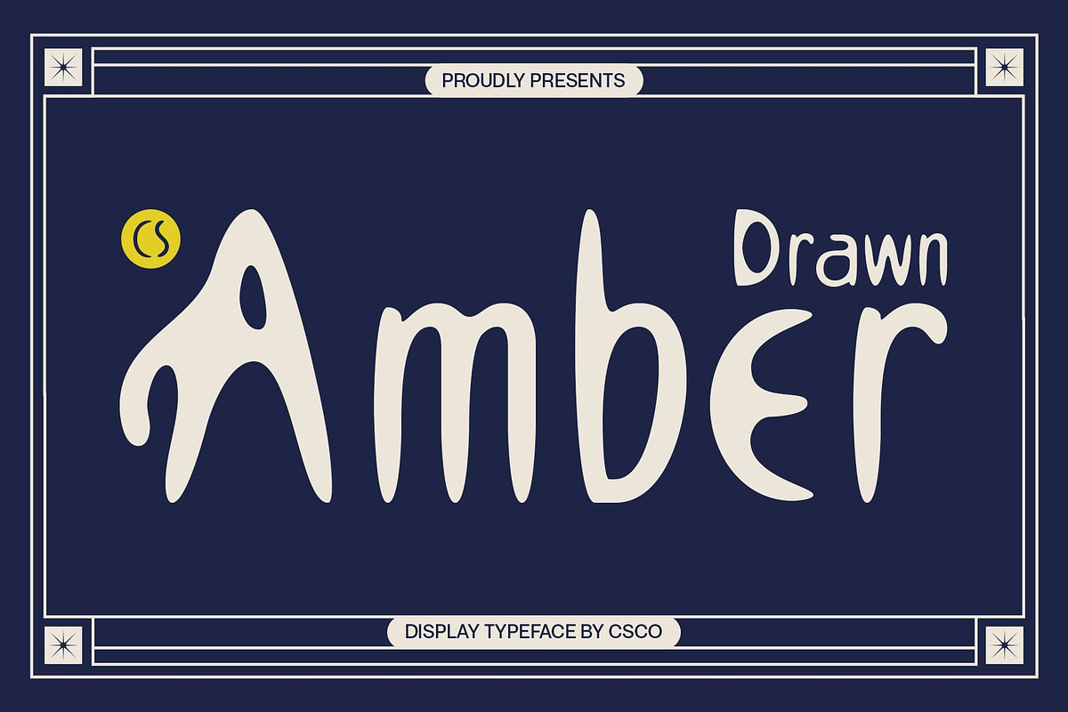 CS Amber Drawn, a Sans Serif Font by Craft Supply Co. (Photo 1 of 8)