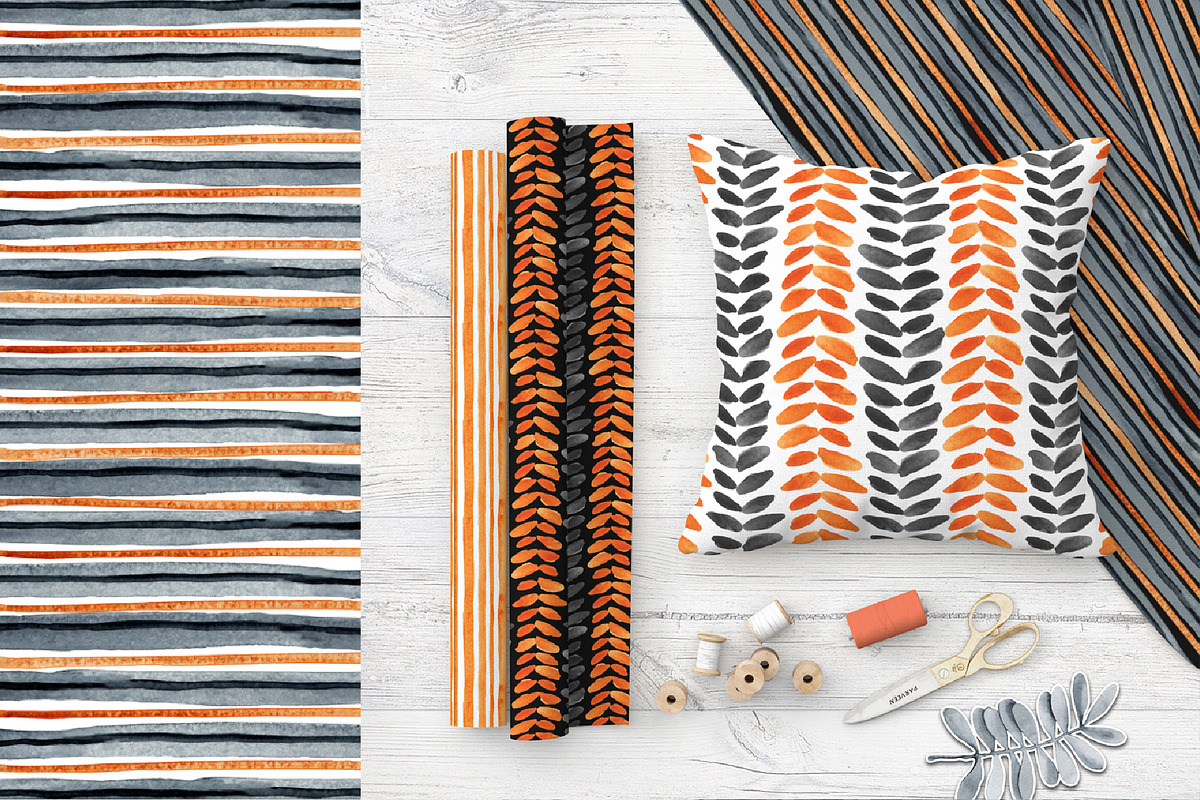 Abstract digital paper, autumn set, a Pattern Graphic by Artmanata (Photo 13 of 13)