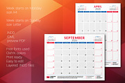 Monthly Planner 2020, a Stationery Template by AntartStock (Thumbnail 6 of 6)