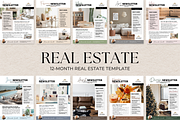 12 Month Real Estate Newsletter, a Brochure Template by ShopRShop (Thumbnail 1 of 9)