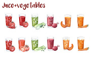 Watercolour Juice and Vegetable set, a Graphic by MumAndMe (Thumbnail 4 of 4)