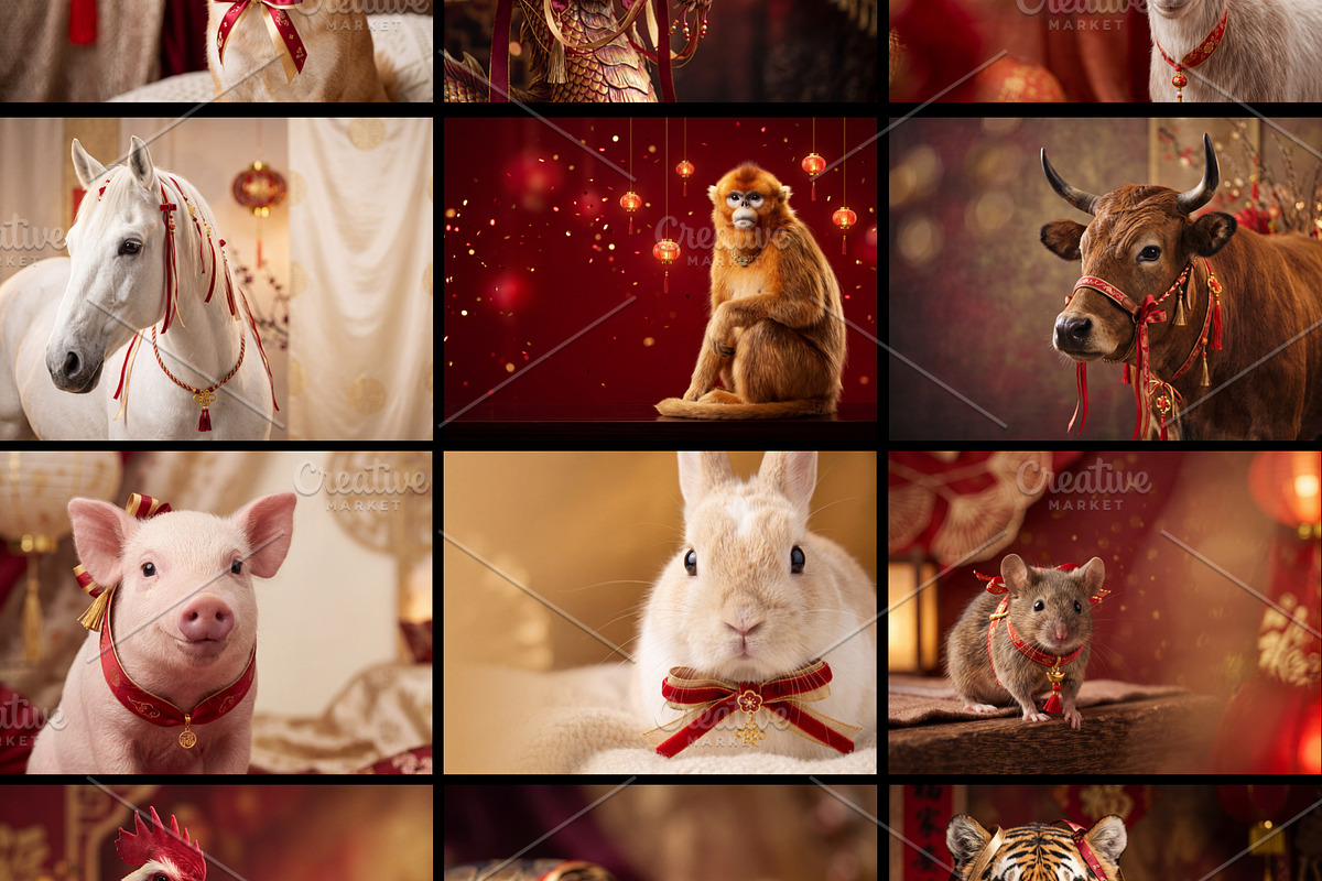 Chinese Lunar New Year, 12 Animals, a Holiday Photo by Nestud!o (Photo 1 of 3)