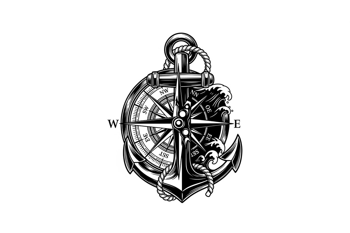 Nautical Anchor Compass Bundle, an Illustration by Creativeshirt (Photo 27 of 31)