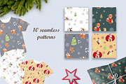 Christmas hand drawn clipart, an Animal Illustration by NataLyaroArt (Thumbnail 9 of 13)