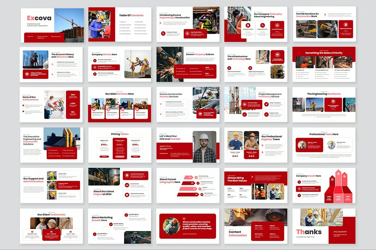 Engineering  Construction Powerpoint, a Presentation Template by Fit-tee (Photo 3 of 10)