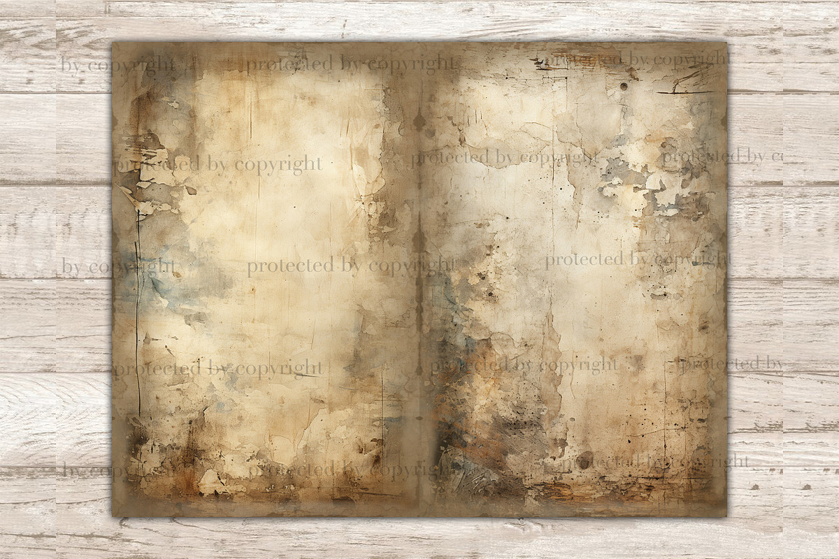 Old Paper Junk Journal Pages, a Texture Illustration by GlamArtZhanna (Photo 8 of 9)