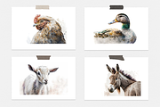 On The Farm Watercolor Collection, an Animal Illustration by artsy-fartsy (Thumbnail 4 of 11)