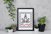 Christmas Candle Stamp PNG, an Illustration by Daily.Designs (Thumbnail 4 of 6)