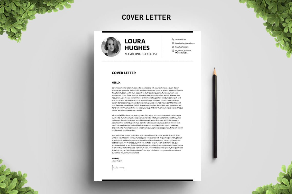 Blackline Resume Template, a Resume Template by Big Zone Studio (Photo 4 of 4)